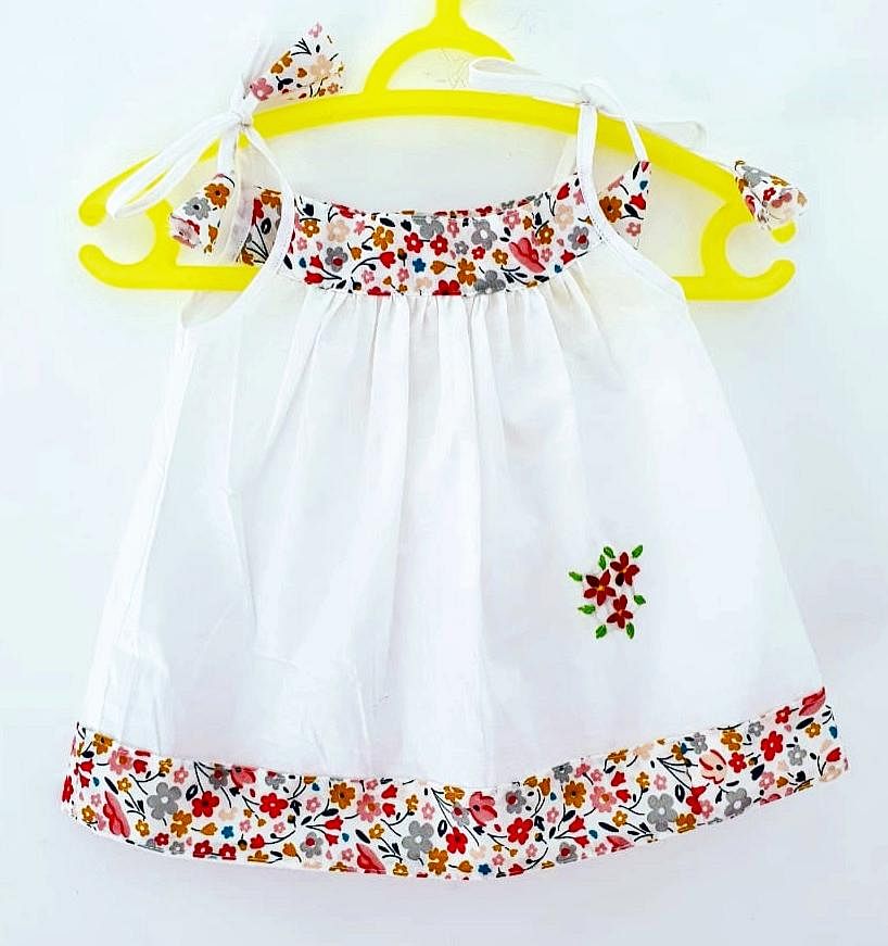 Hand embroidery clearance baby frock